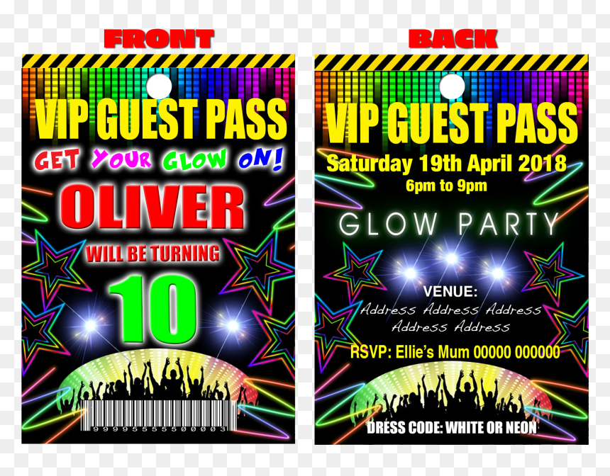 Graphic Design, HD Png Download - glow party png