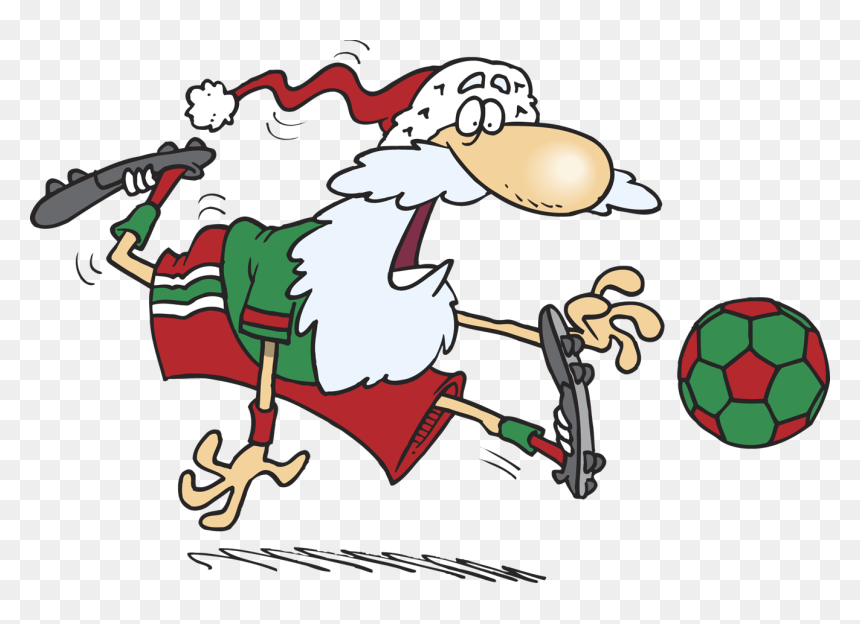 Friends Clipart Soccer - Christmas Soccer Png, Transparent Png - christmas cartoon png