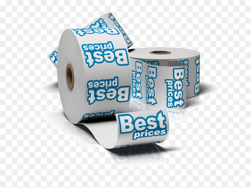 Roll Sticker Printing - Sticker, HD Png Download - toilet paper roll png