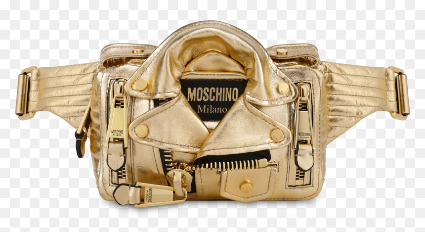 Moschino Gold Waist Bag, HD Png Download - bag of gold png