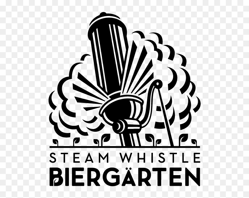 Sw Biergarten Black Logo 01 - Steam Whistle Brewing Logo, HD Png Download - steam .png