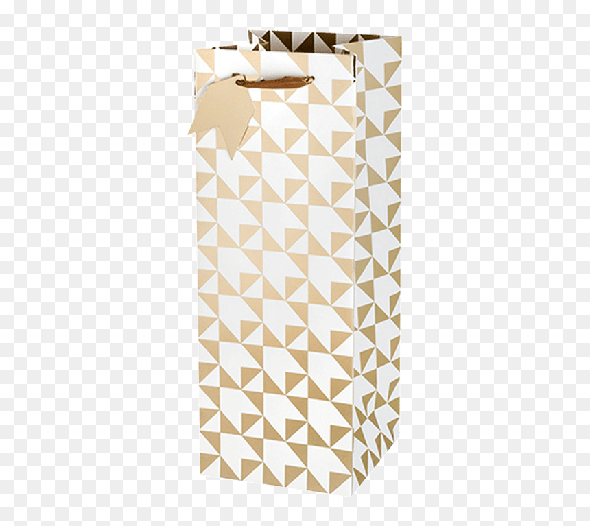 Gift Bag - Geometric Gift Bags, HD Png Download - bag of gold png