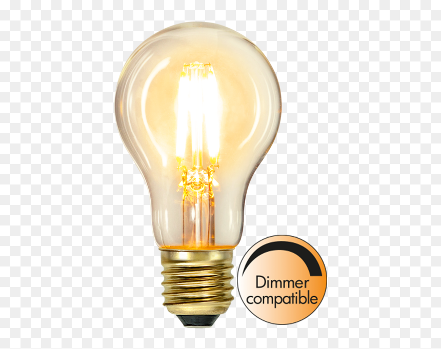 Led Lamp E27 A60 Soft Glow - Spiral Led Amber, HD Png Download - star glow png