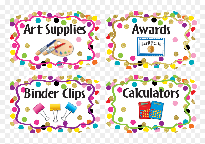 Confetti Supply Labels - Label, HD Png Download - purple confetti png