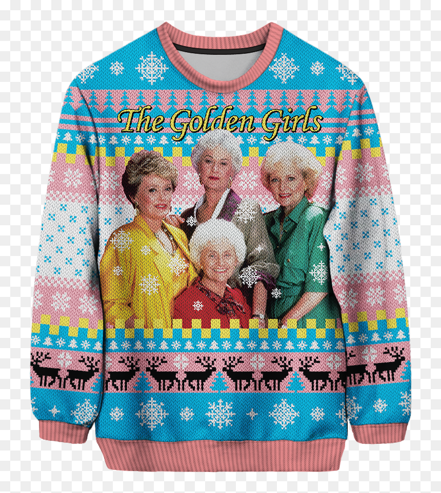 Golden Girls Christmas Sweater - Golden Girls, HD Png Download - christmas girls png