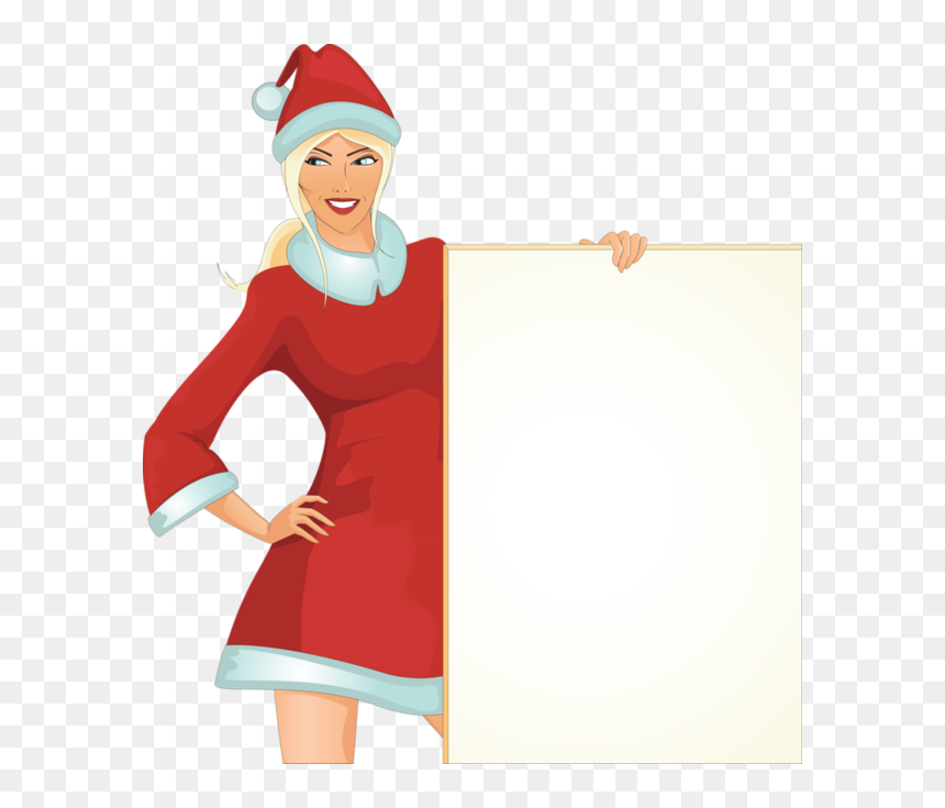 Christmas Girls Vector Clipart , Png Download - Girl Christmas Vector, Transparent Png - christmas girls png