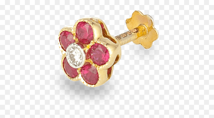 Diamond Nose Stud Indian - Body Jewelry, HD Png Download - nose stud png