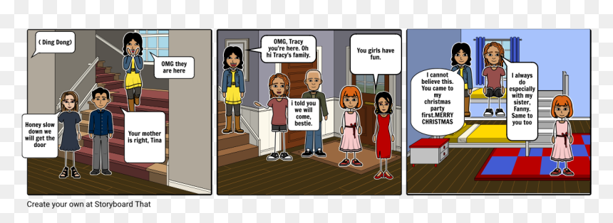 Comics, HD Png Download - christmas girls png
