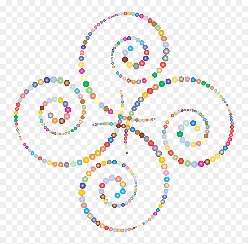 Abstract Circles Spirals Prismatic - Circle, HD Png Download - abstract circles png