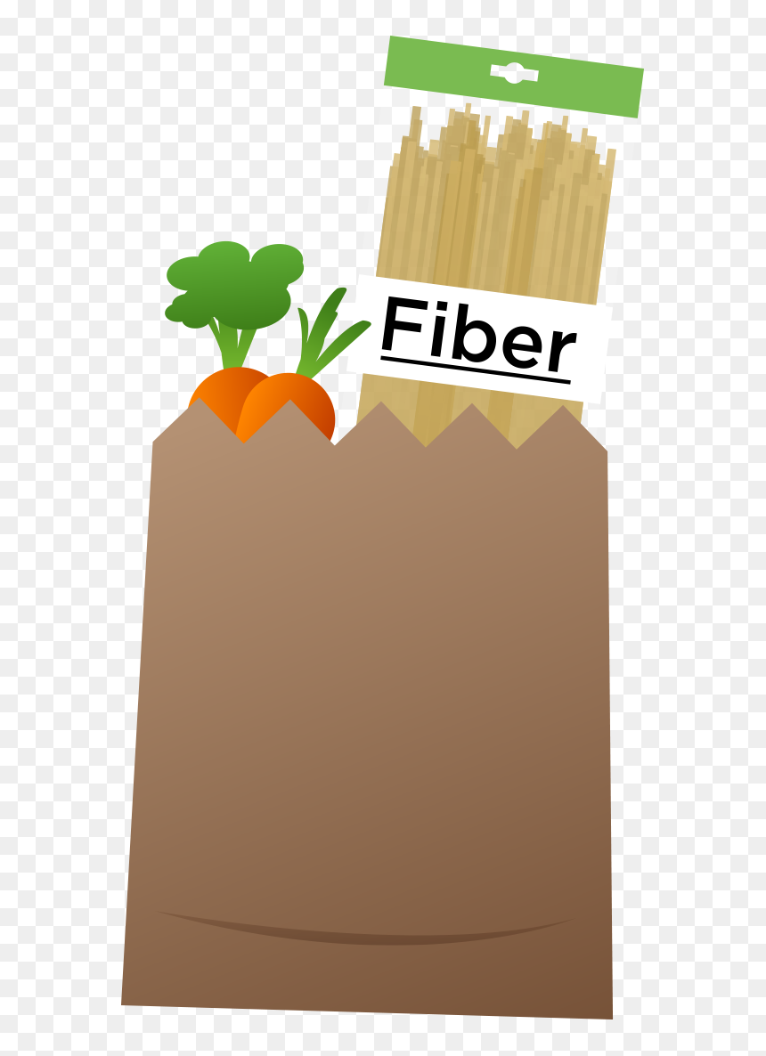 Transparent Paper Bags Clipart - Fibre Food Clipart, HD Png Download - fiber png