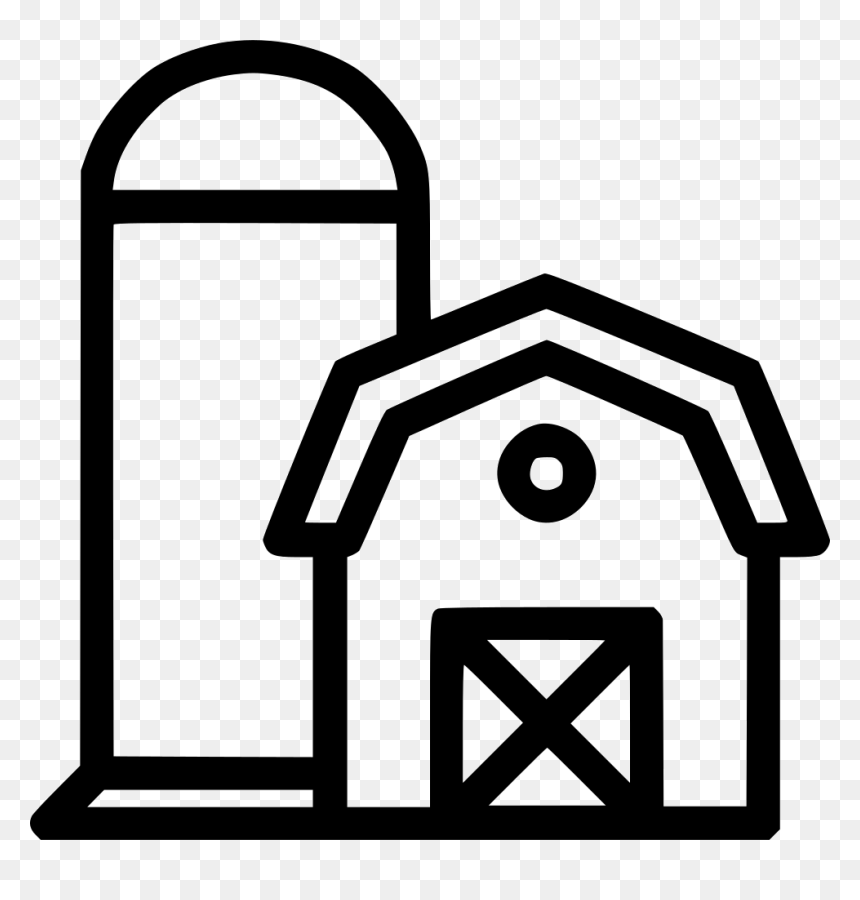 Transparent Barn Clipart Png - Barn With Silo Clipart, Png Download - barn clipart png