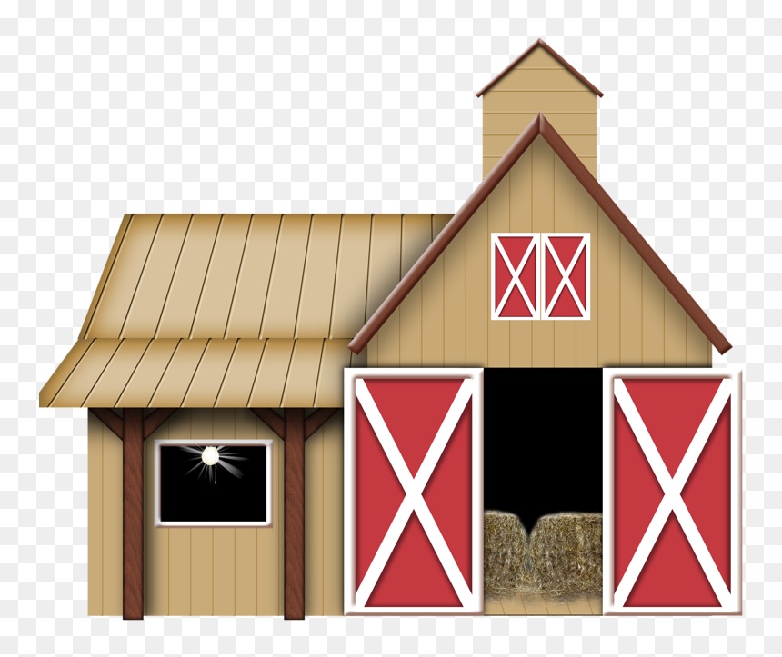 Cow Home Clip Art, HD Png Download - barn clipart png