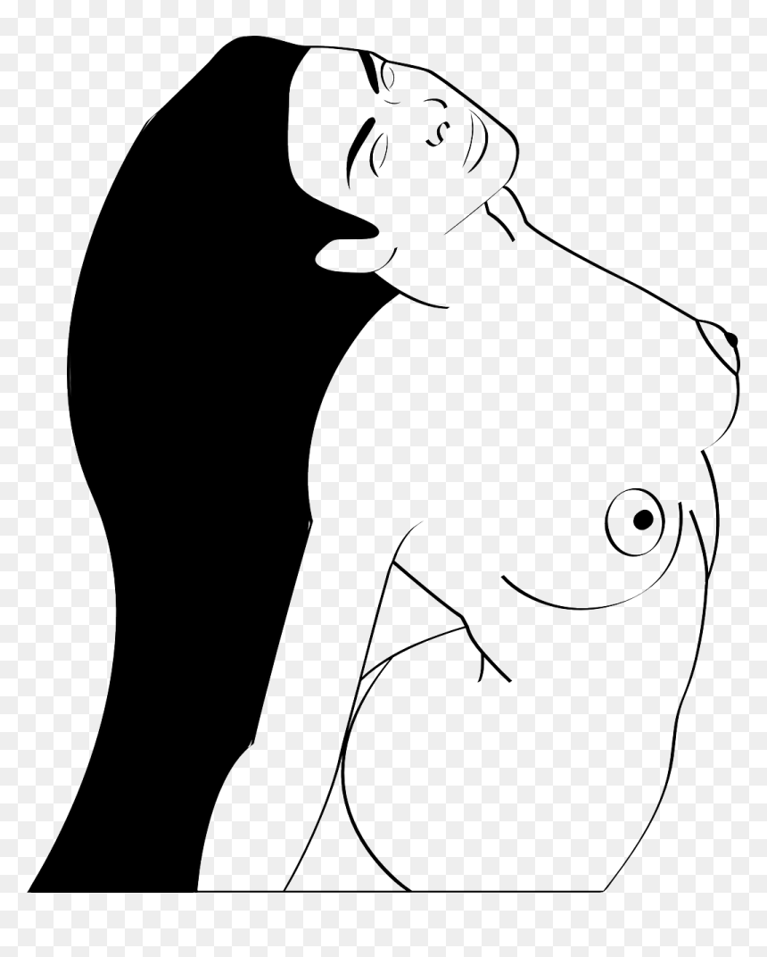 Art Vector Woman Boobs, HD Png Download - breasts png