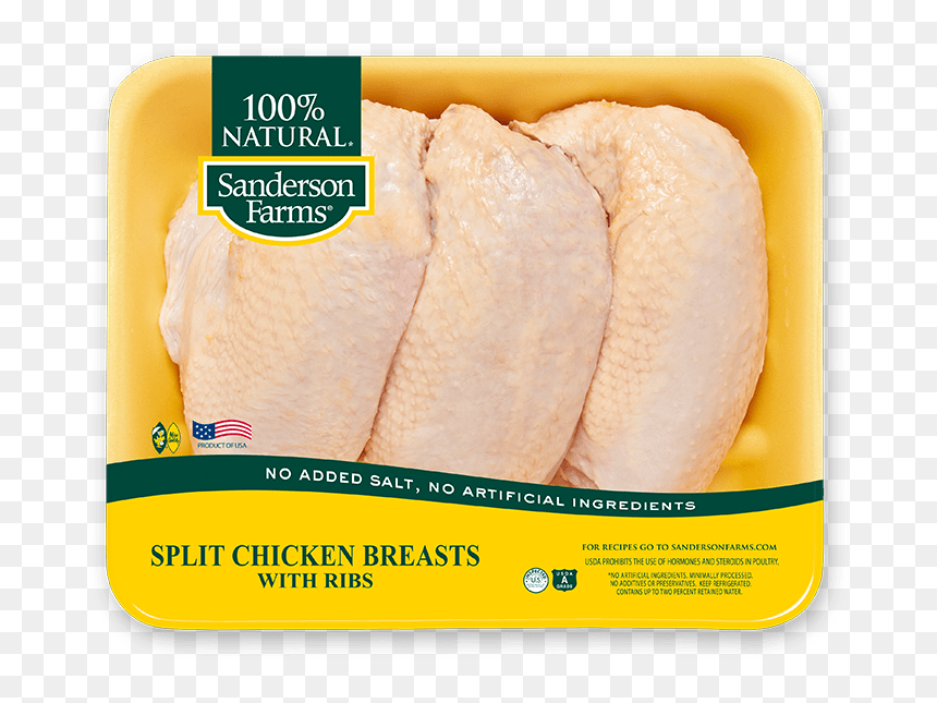 Family Pack Split Breasts - Pack Of Chicken Thighs, HD Png Download - breasts png