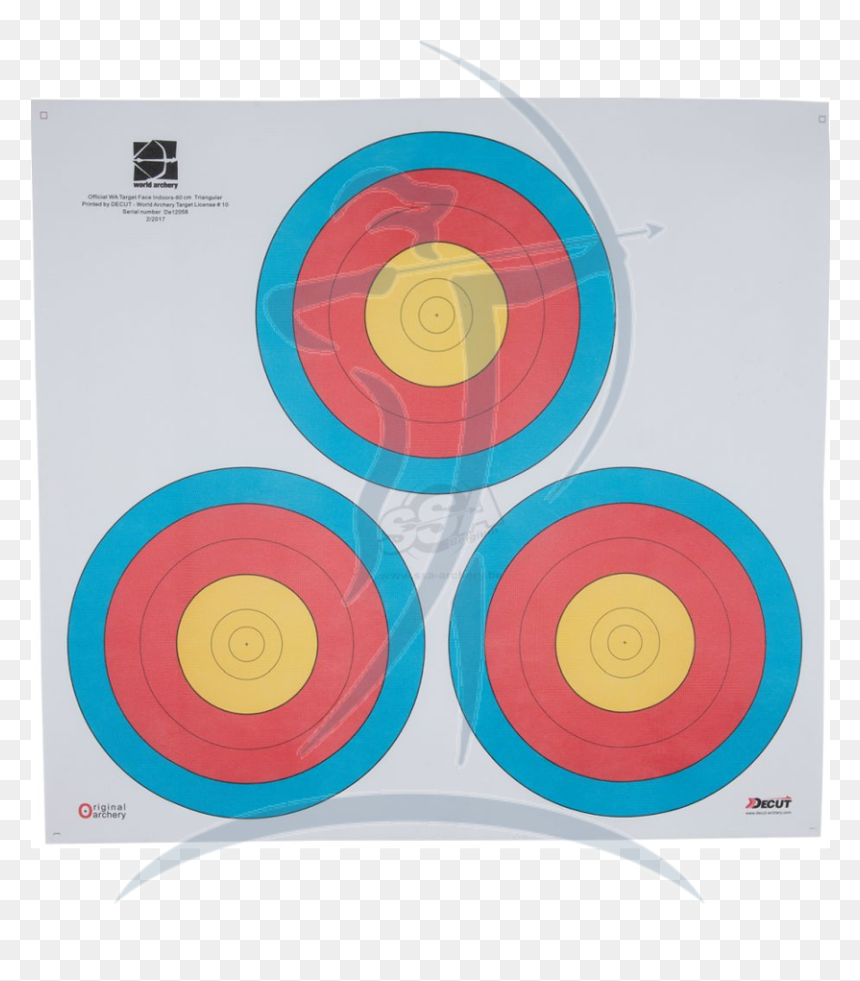 Decut Target Face Wa/fita Vegas 3-spot 60cm Center - Circle, HD Png Download - fita png