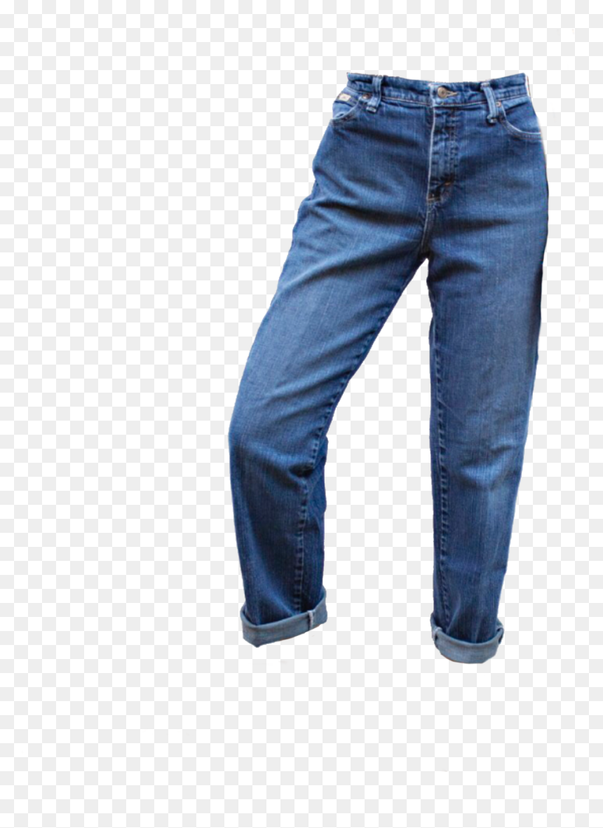 Dark Mom Jeans Transparent, HD Png Download - pantalones png