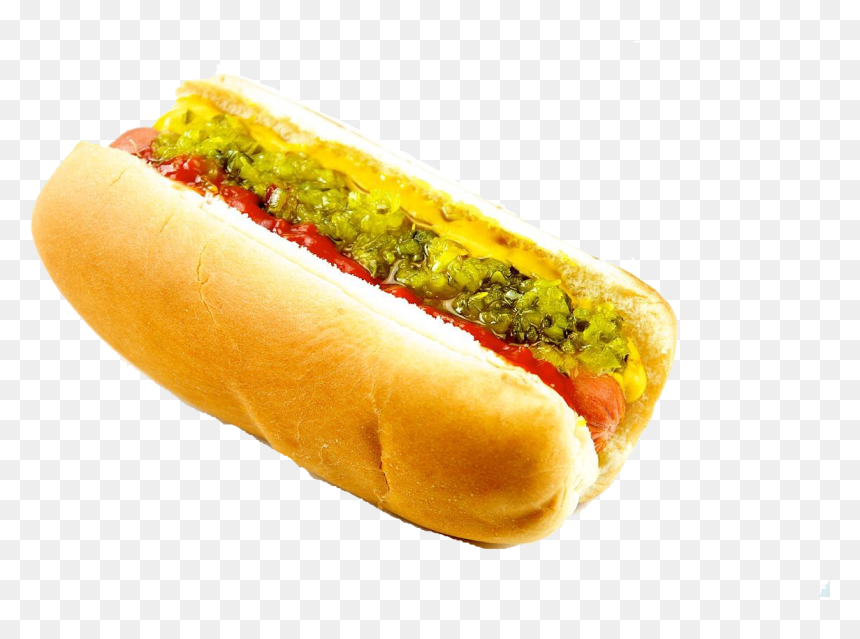 Hot Dog Png Free Download - Hot Dog Mustard Relish, Transparent Png - hot dog.png