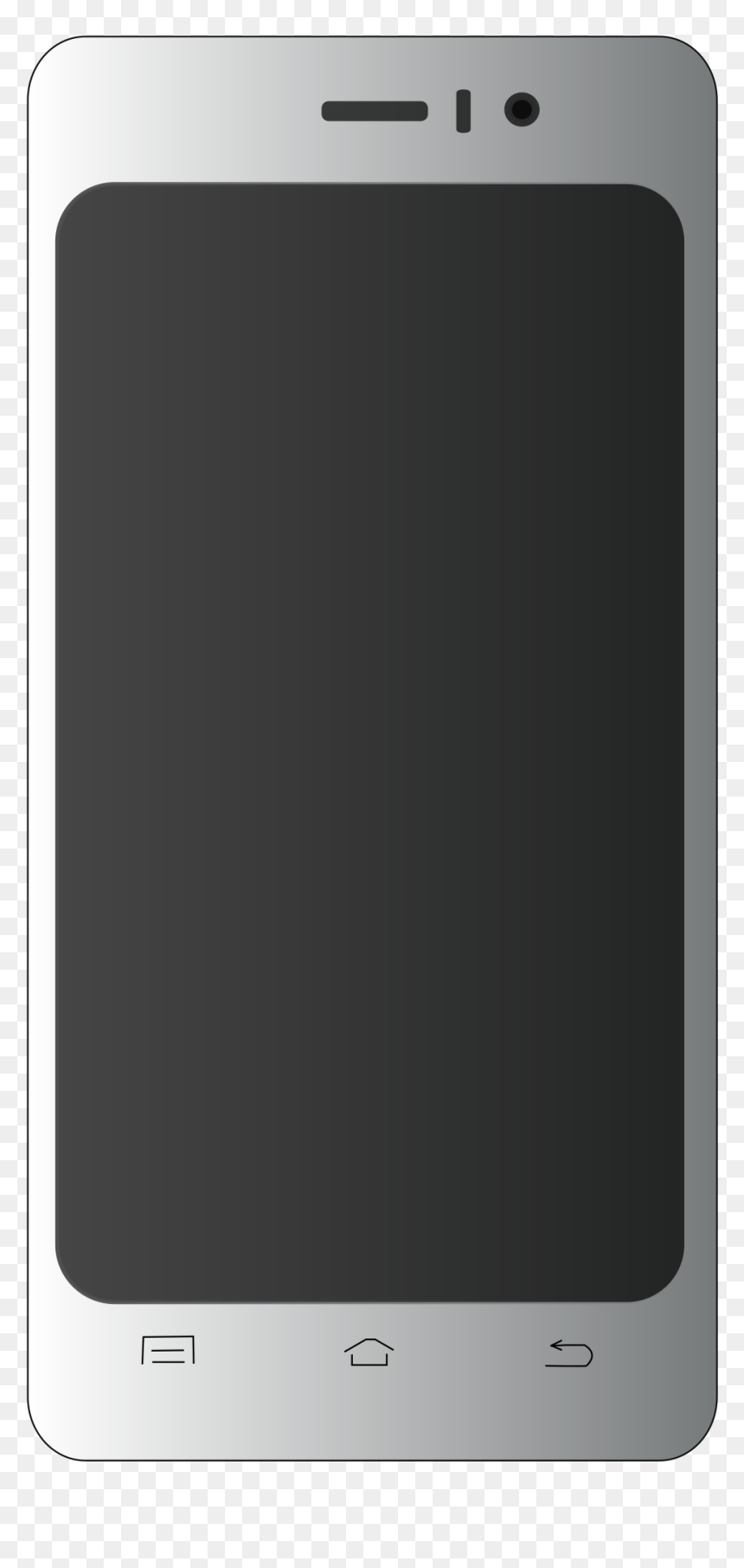 Smartphone,electronic Device,gadget - Unbranded Phone Png, Transparent Png - smartphone vector png