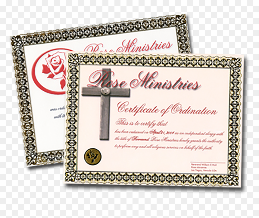 Certificate Stamp Png -ordination Certificate - Certificate, Transparent Png - certificate stamp png