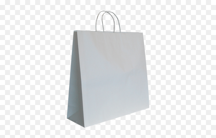 Large White Kraft Paper Bags With Twist Handles - Tote Bag, HD Png Download - kraft paper png