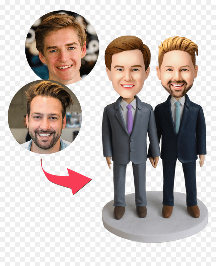 Custom Bobblehead, HD Png Download - gay couple png