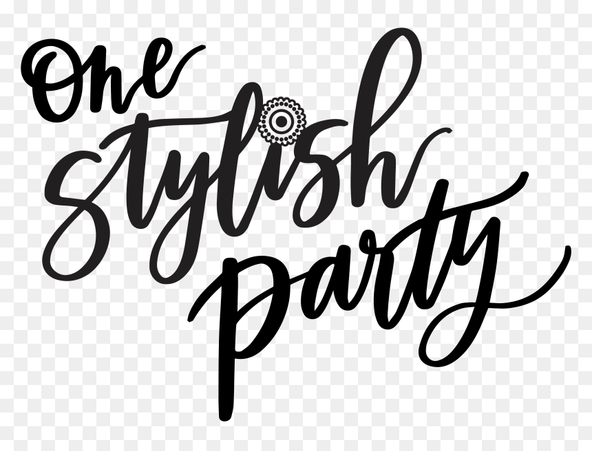 Transparent Party Streamers Png - Calligraphy, Png Download - lettering png