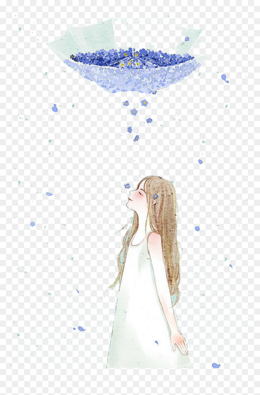 Gown, HD Png Download - blue umbrella png