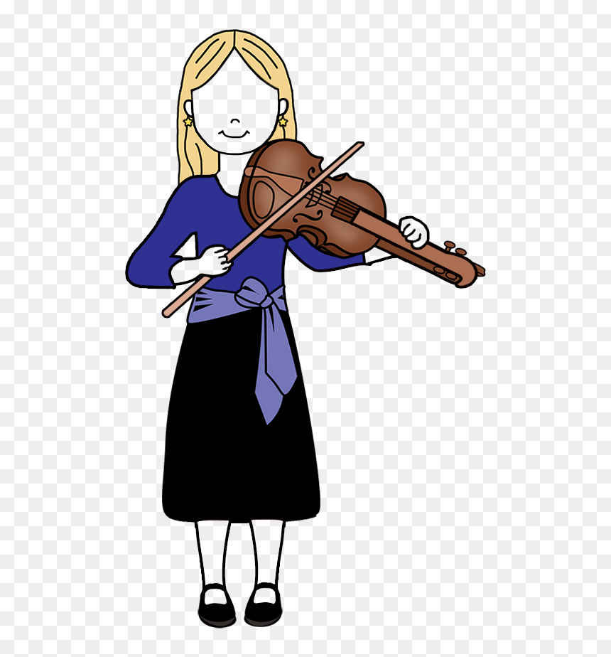 Violin Girl Personalized T Shirt For Recital, Music - Girl Playin Violin Png, Transparent Png - christmas music png
