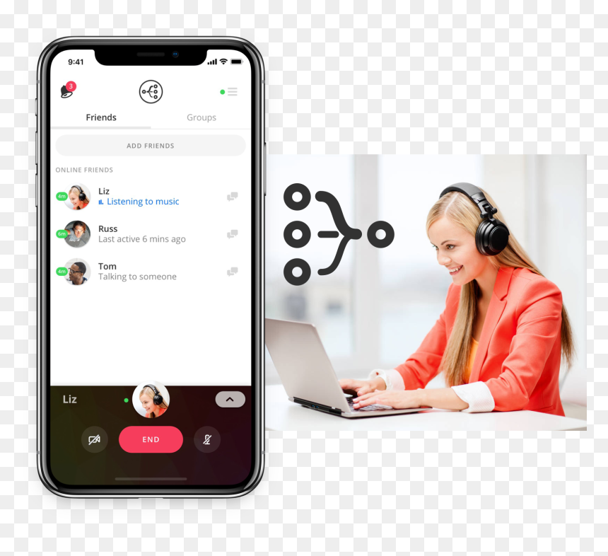Transparent Listening To Music Clipart - Học Tiếng Anh Nghe, HD Png Download - listening to music png