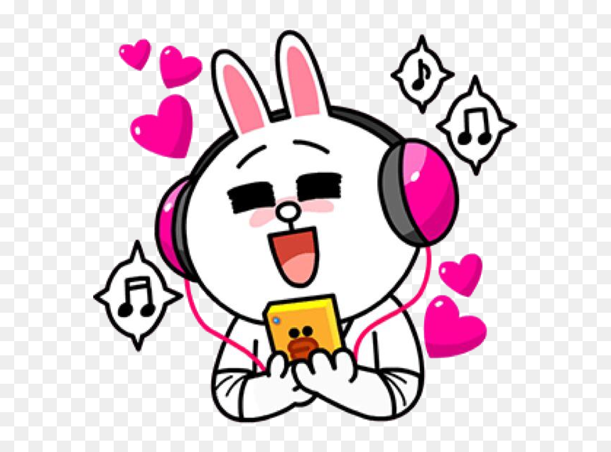 Cony Listening To Music, HD Png Download - listening to music png