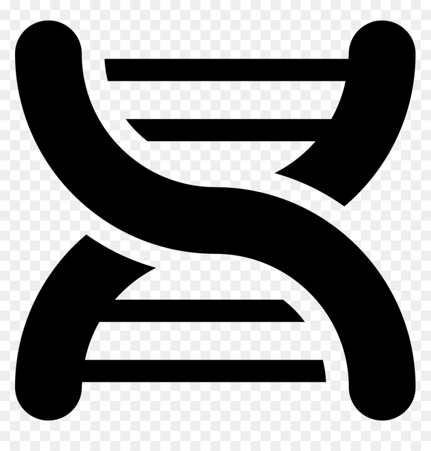 Dna Chain - Silueta De Cadena De Adn, HD Png Download - dna clipart png