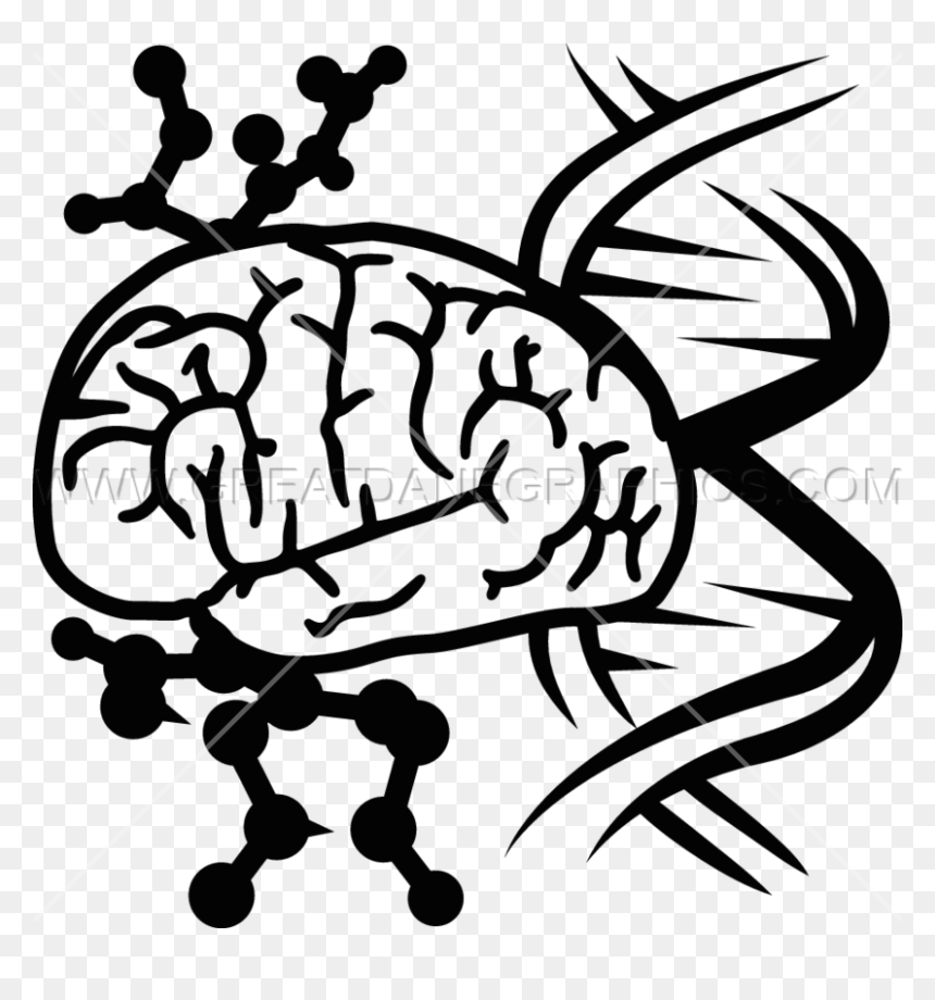 Brain Cells Clipart Dna Production Ready Artwork For - Brain And Dna Png, Transparent Png - dna clipart png