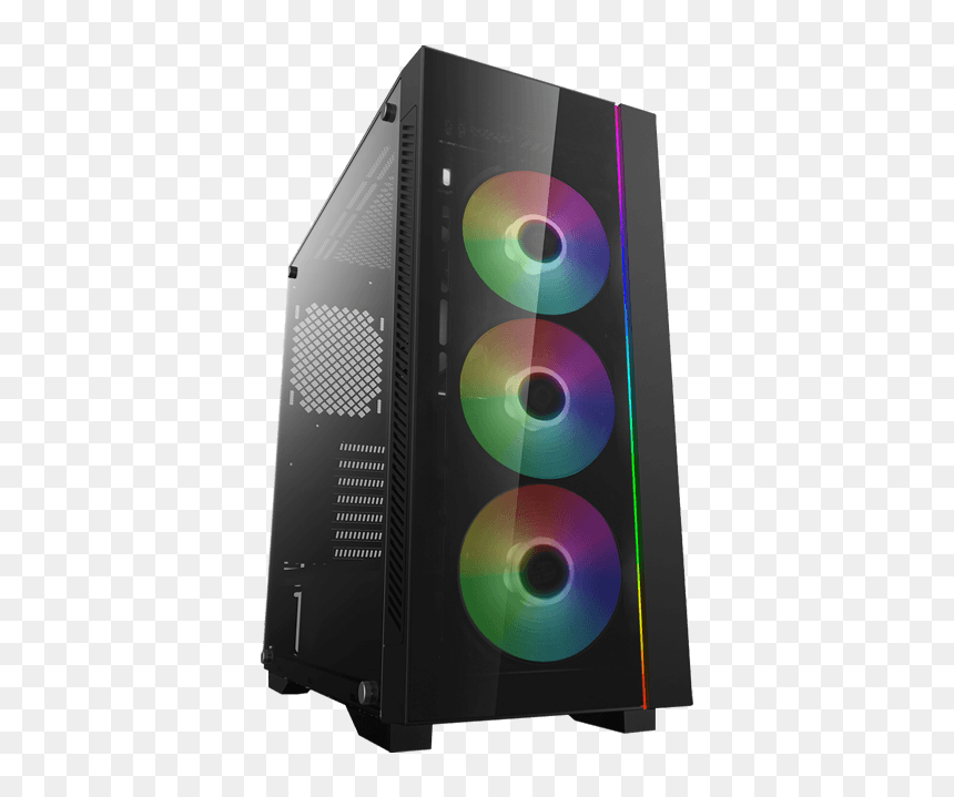 Matrexx 55 V3 Add Rgb 3f Tempered Glass, No Psu, E - Dp Atx Matrexx55v3 Ar 3f, HD Png Download - glass case png