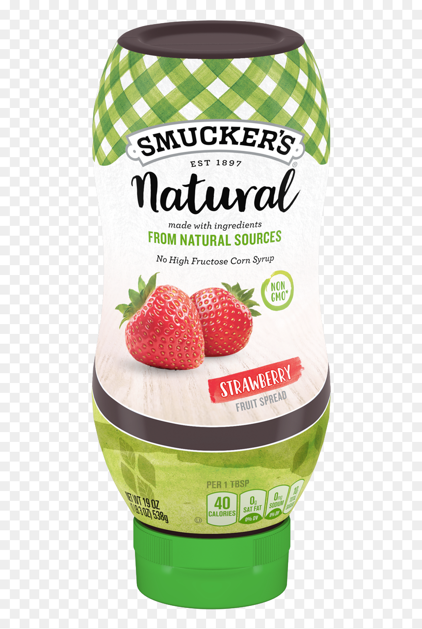 Smuckers Natural Strawberry Jam, HD Png Download - strawberry plant png