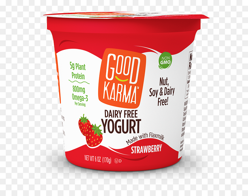 Good Karma Yogurt Strawberry, HD Png Download - strawberry plant png