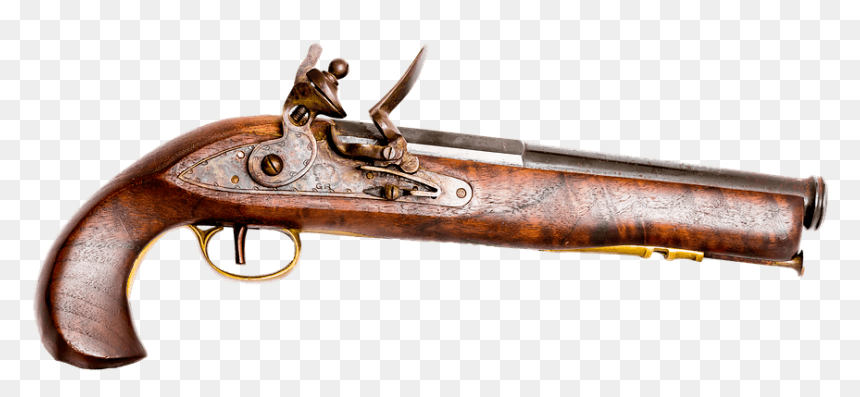 Pistol Clipart Old Fashioned - Old Fashioned Toy Gun, HD Png Download - toy gun png