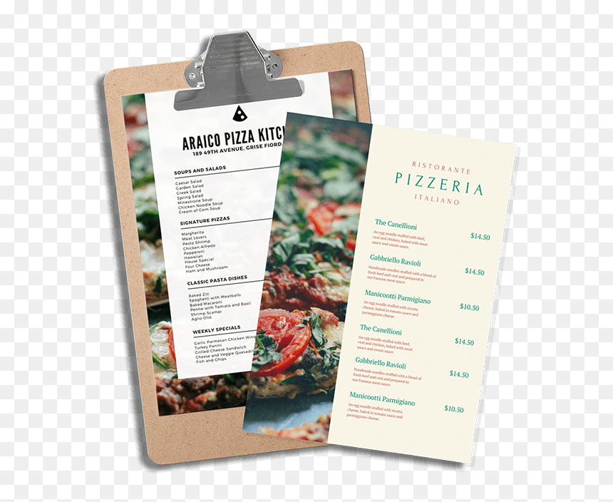 Restaurant Menu Design - Christmas Tree, HD Png Download - restaurant menu png
