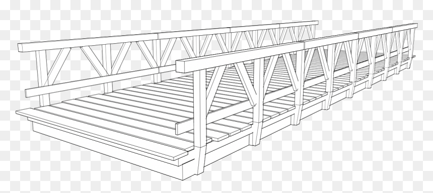 Wood, HD Png Download - wood bridge png