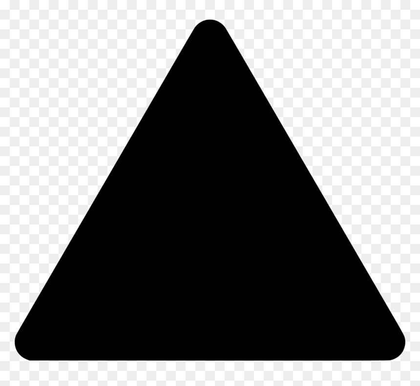 Black Triangle Transparent Background, HD Png Download - falling rocks png
