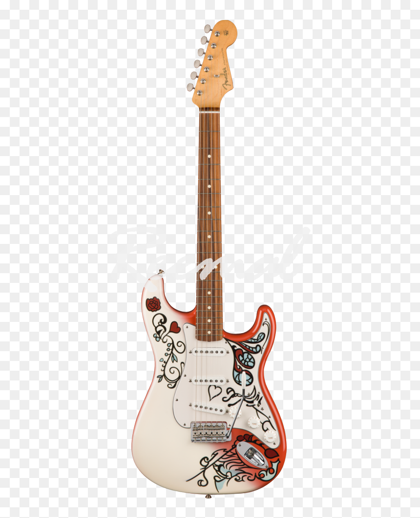 Jimi Hendrix Strat Monterey, HD Png Download - mexican guitar png