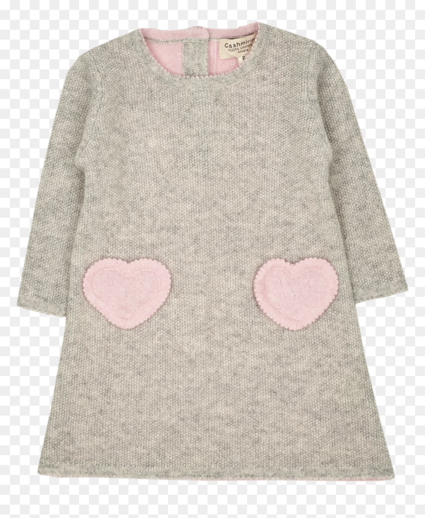Sweater, HD Png Download - light pink heart png