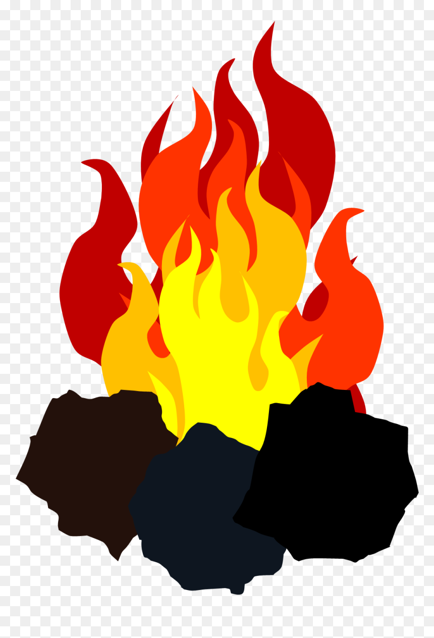 Clip Black And White Download Clipart Fire Cute Borders - Coal And Fire Png, Transparent Png - red flame png
