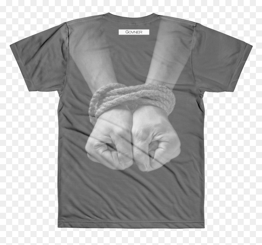 Hands Tied Shirt Whtie Govner Tag Hands Tied Shirt - T Shirt Frank Zappa, HD Png Download - tied rope png