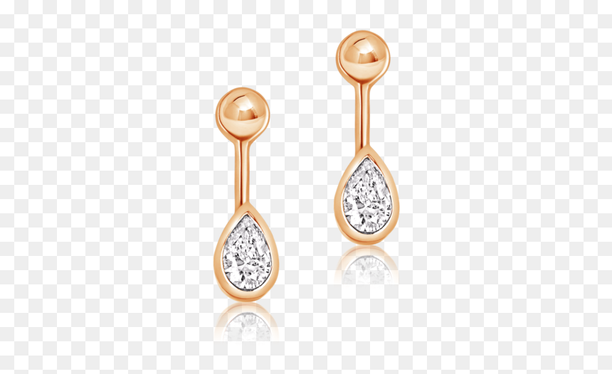 Earrings, HD Png Download - diamond stud png