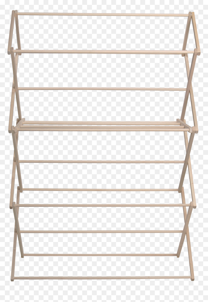 Pennsylvania Woodworks 2x Large Wooden Clothes Drying - Shelf, HD Png Download - wooden shelf png