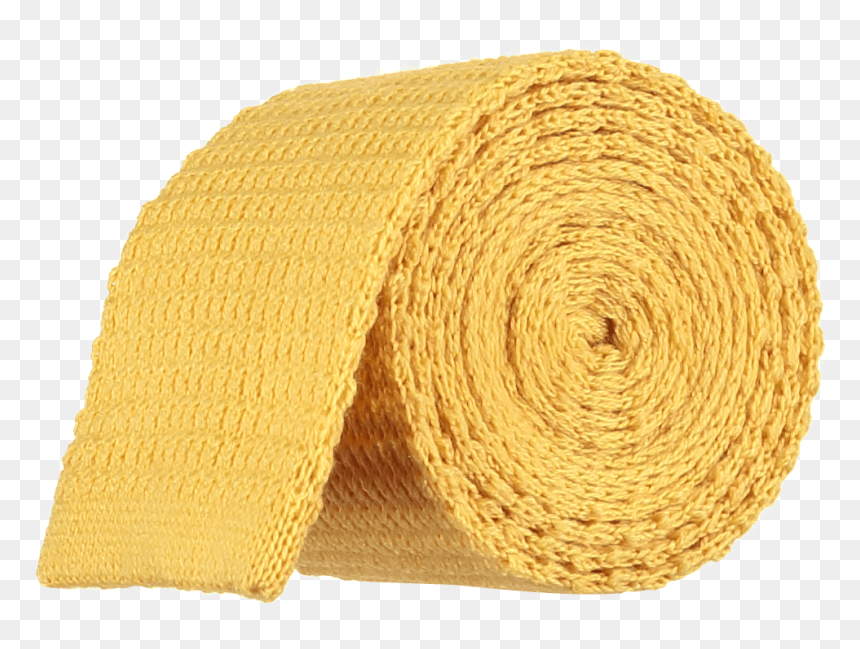 Menswear Accessories Knitted Tie Bright Gold - Wool, HD Png Download - tied rope png
