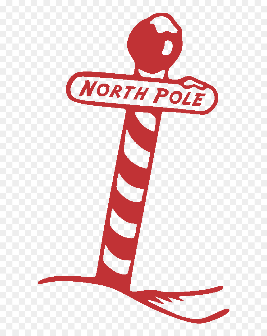 Stickers Stickers Noel Noel North Pole - Christmas Clipart North Pole, HD Png Download - north pole sign png