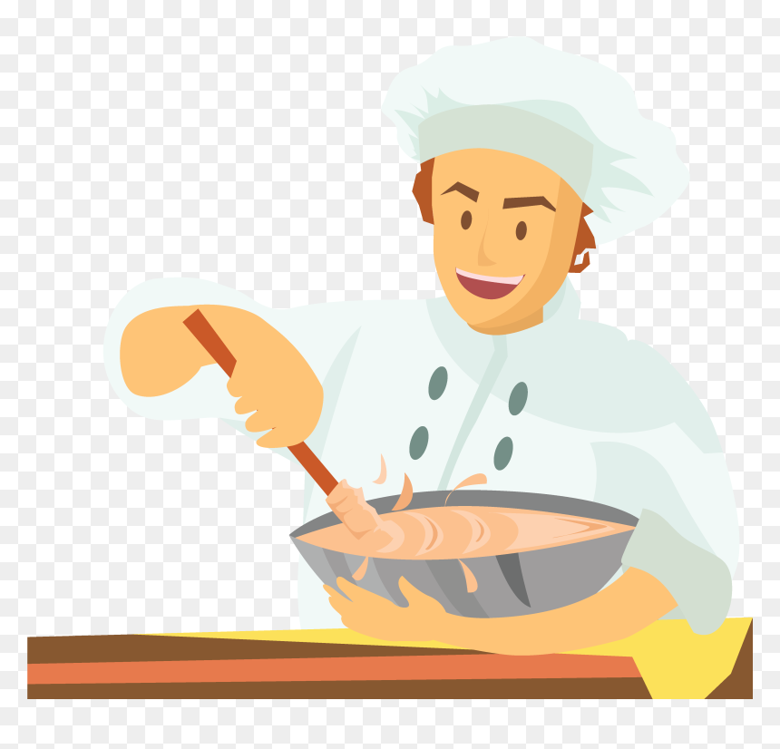 Transparent Cook Clipart - Cook Clipart, HD Png Download - cooking clipart png