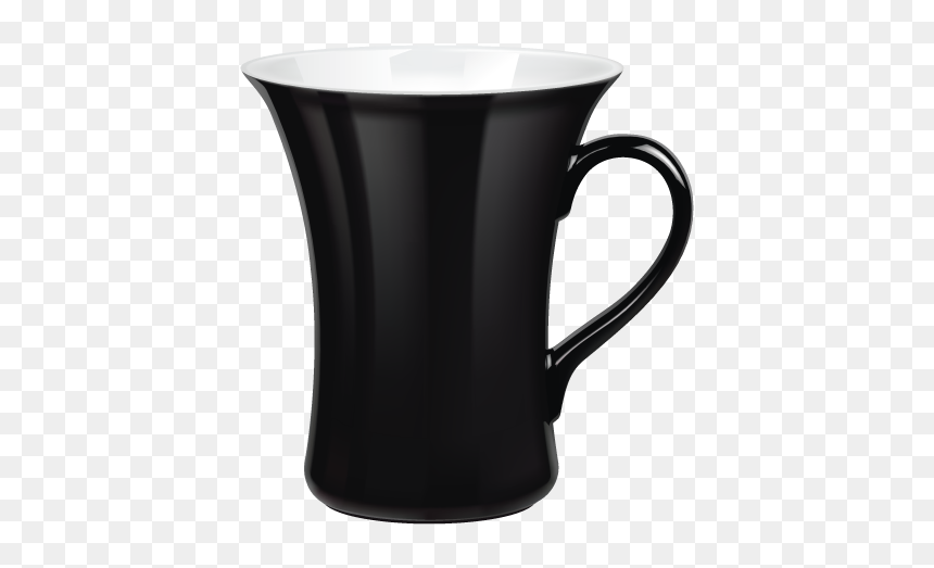Teacup Coffee Mug - Teacup, HD Png Download - black mug png
