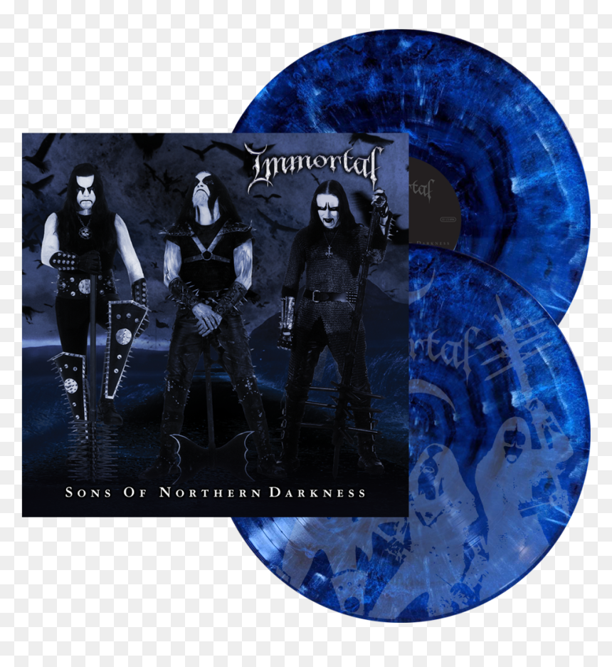Immortal Sons Of Northern Darkness Vinyl, HD Png Download - blue swirls png